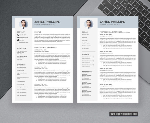 cv template free download 2020 word