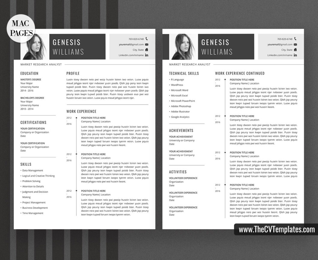 mac pages resume templates download