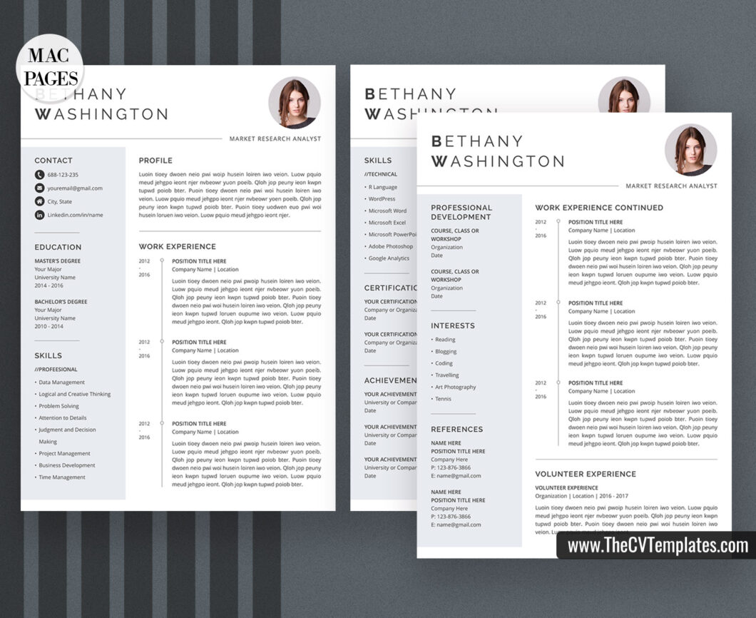 free resume templates for mac