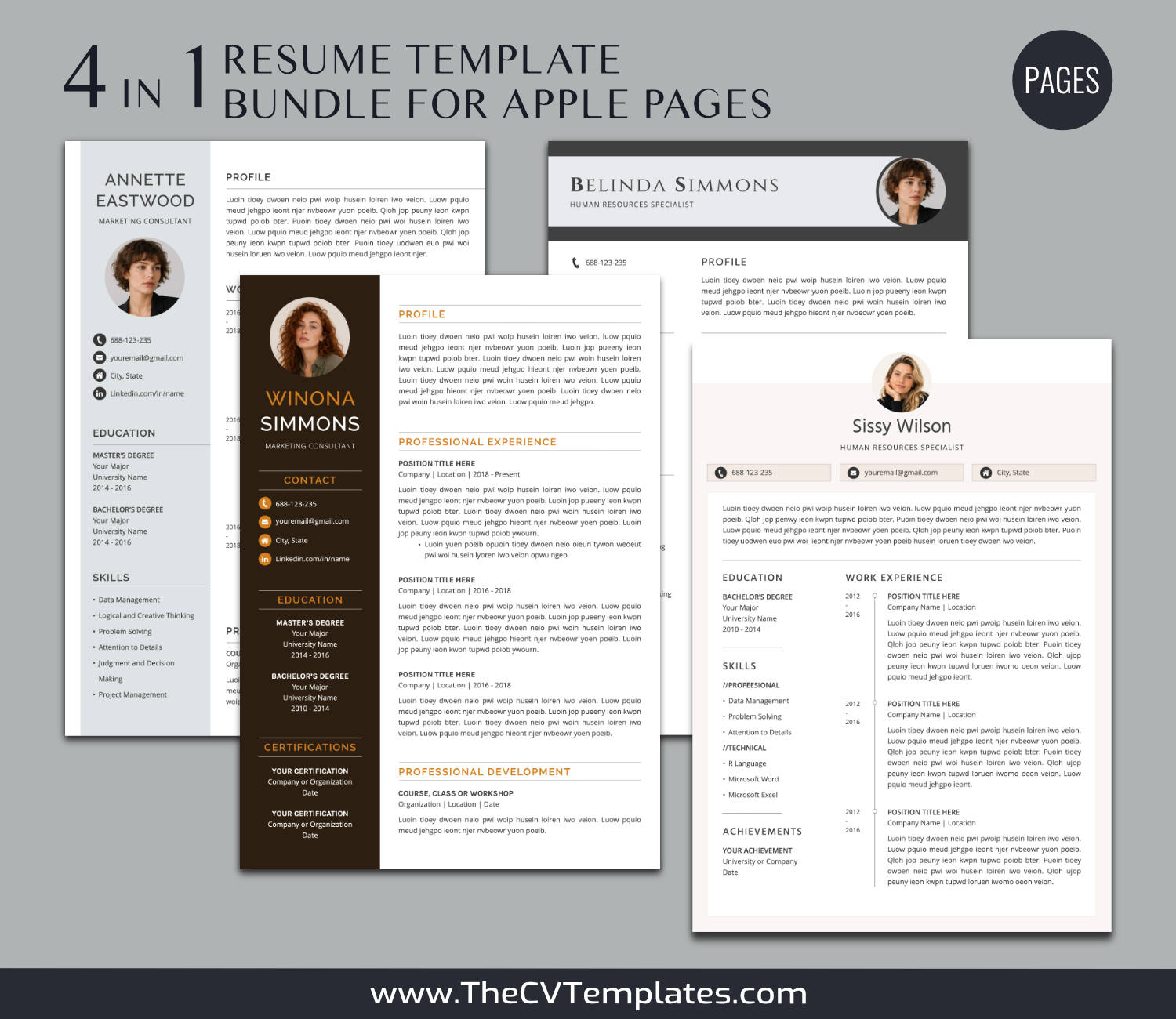 TheCVTemplates.com-resume templates for ms word