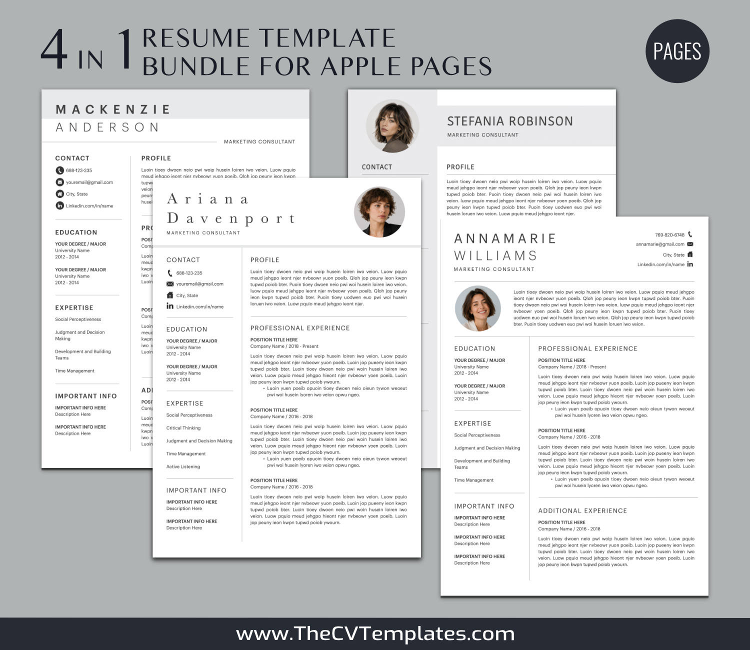 TheCVTemplates.com-resume templates for ms word