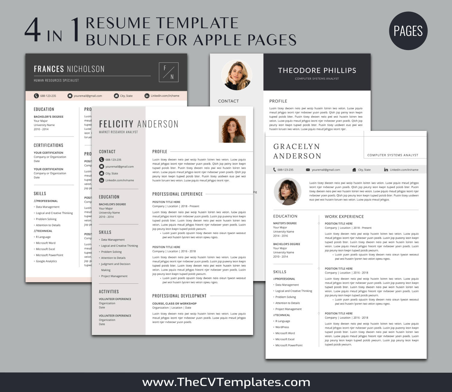 TheCVTemplates.com-resume templates for ms word