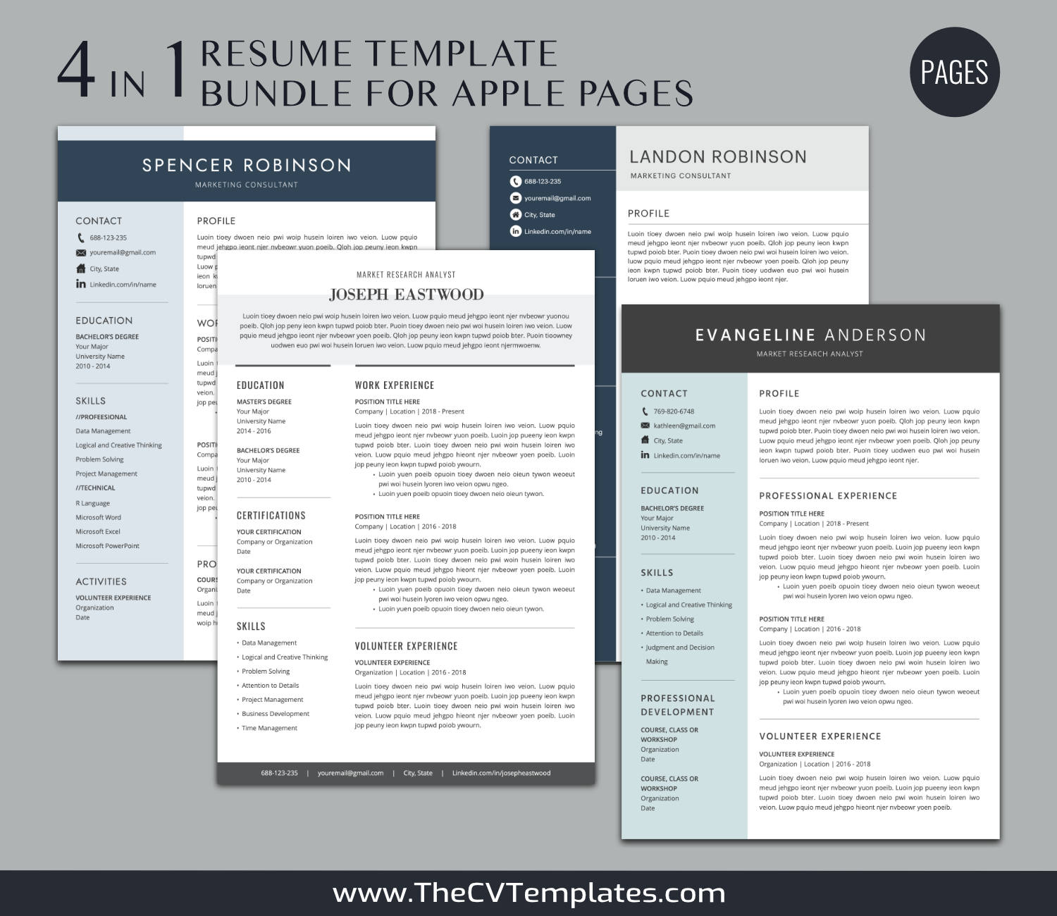 TheCVTemplates.com-resume templates for ms word