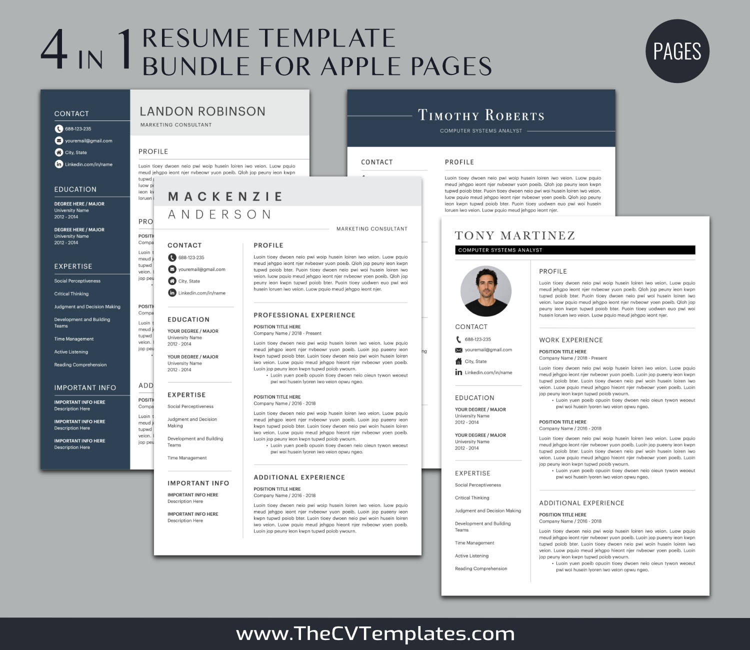 TheCVTemplates.com-resume templates for ms word