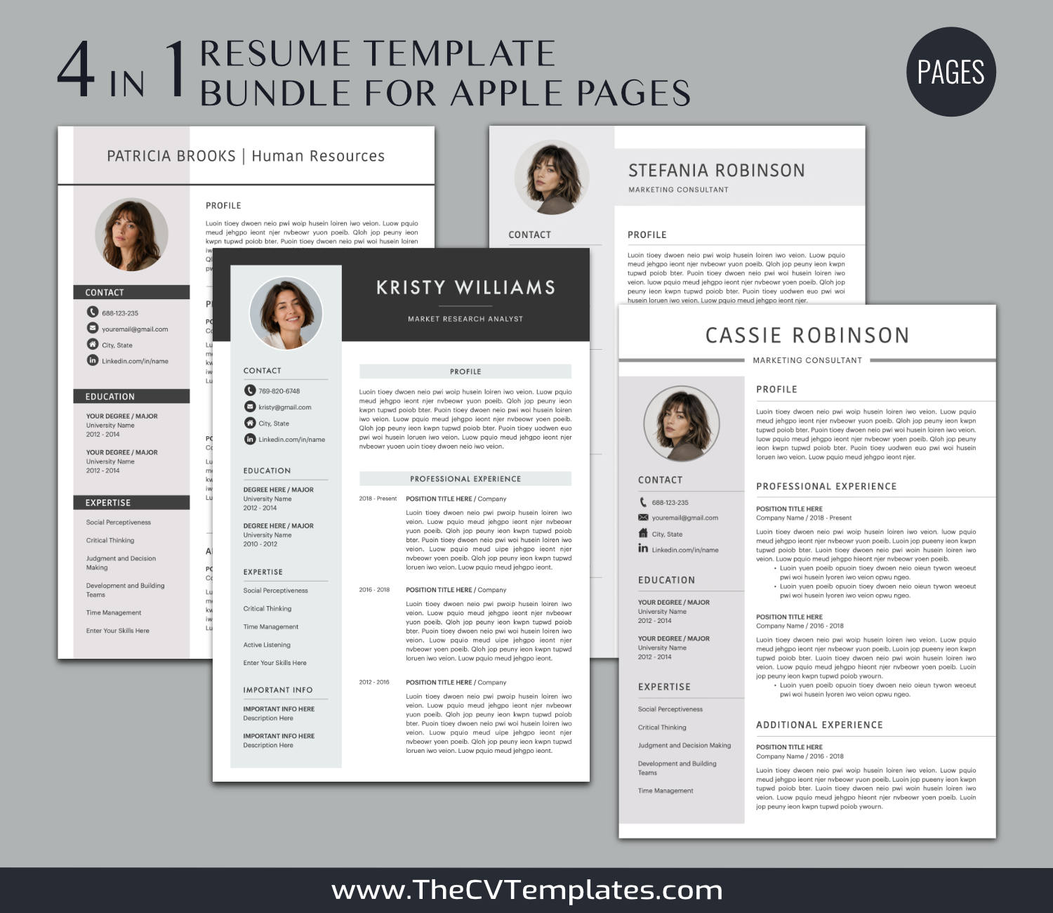 TheCVTemplates.com-resume templates for ms word