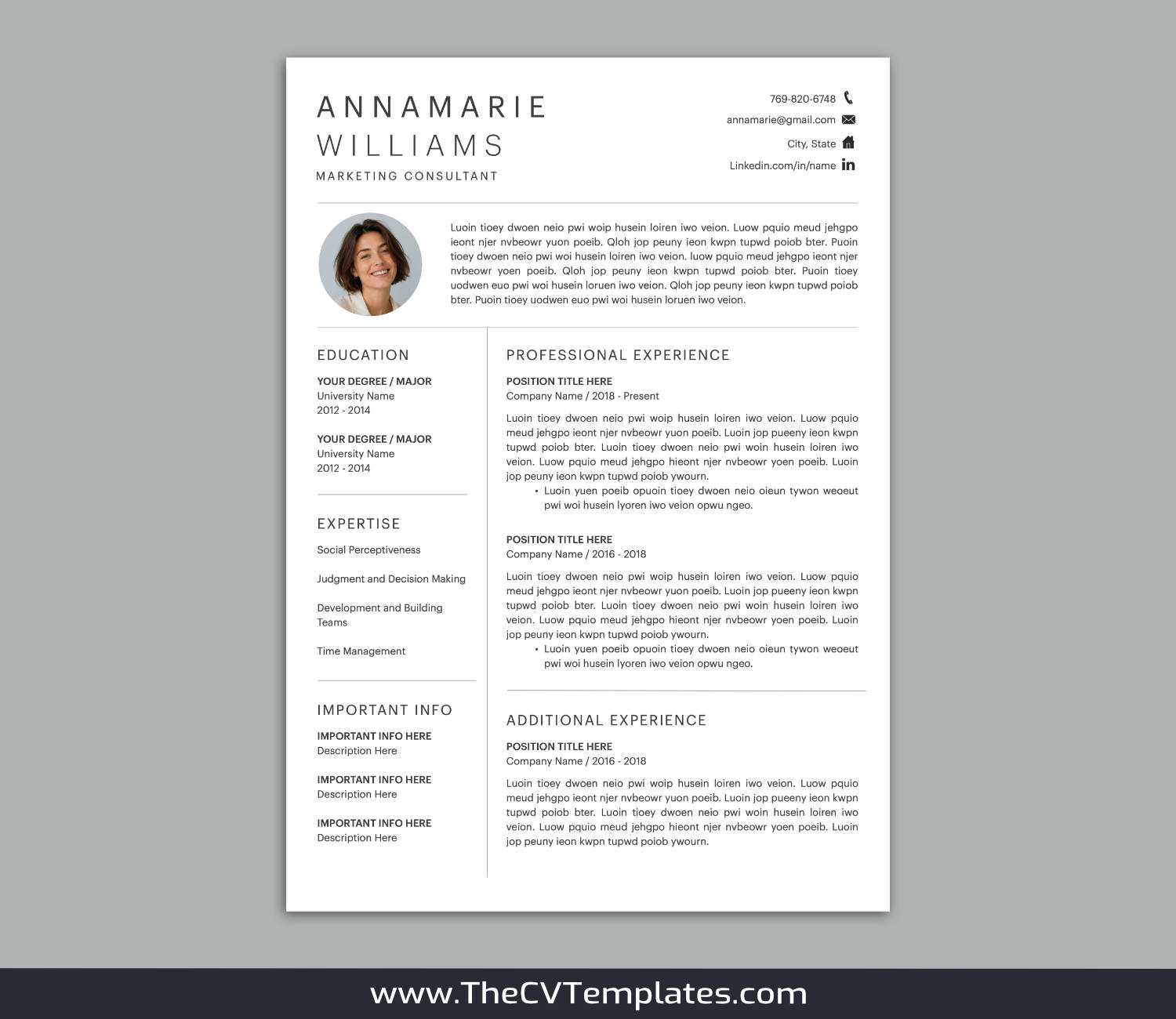 TheCVTemplates.com-resume templates for ms word
