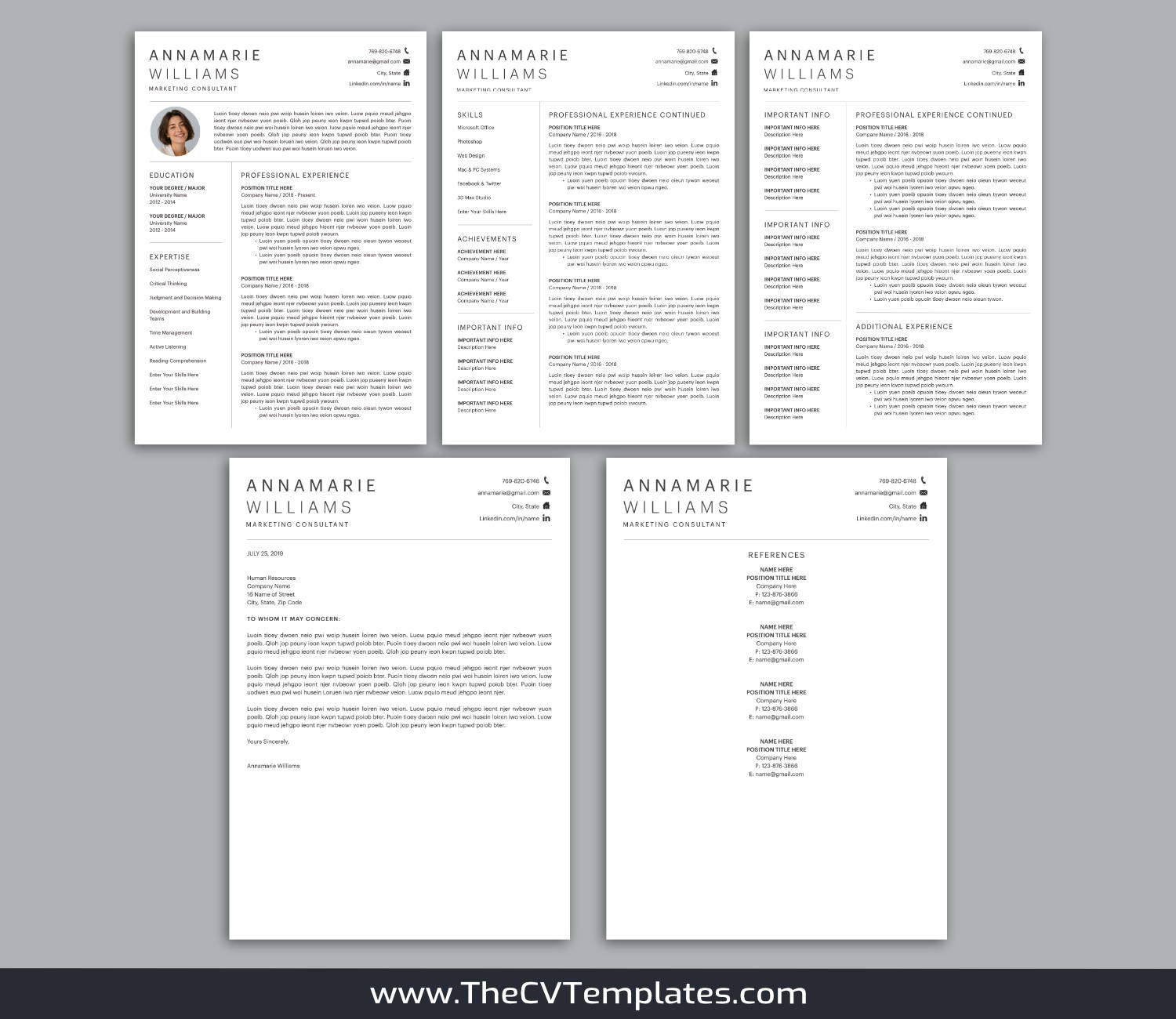 TheCVTemplates.com-resume templates for ms word