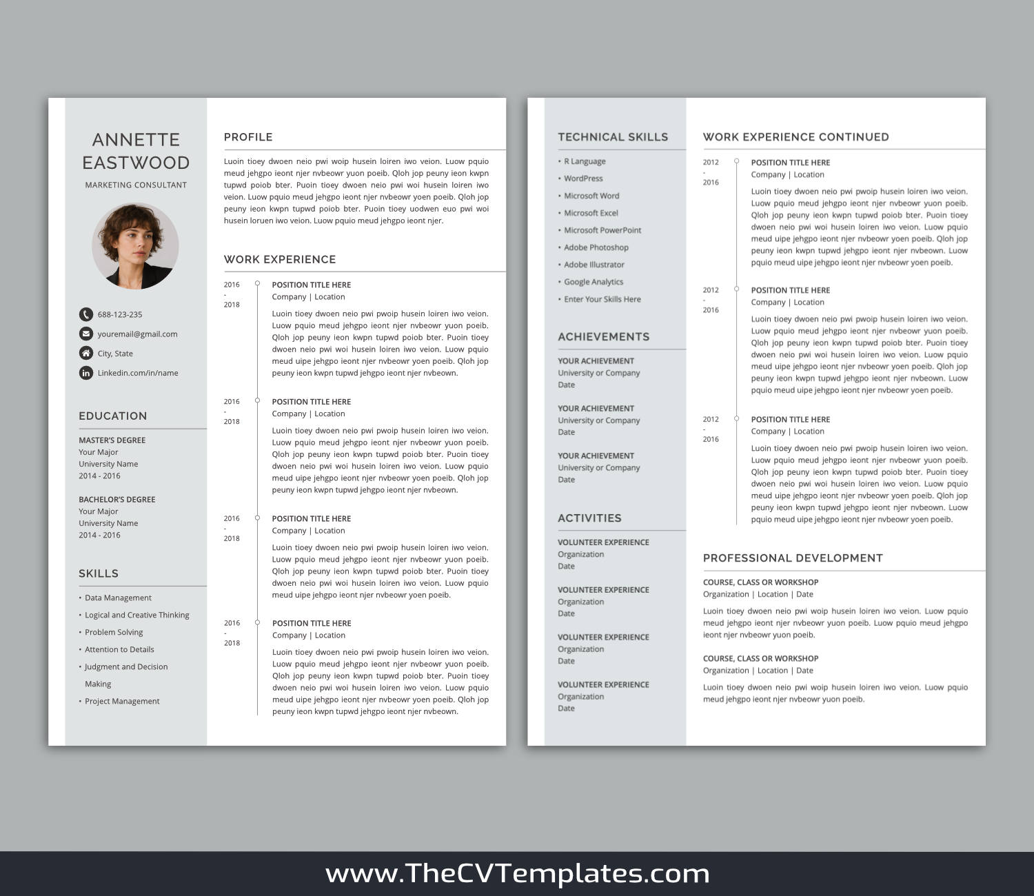 TheCVTemplates.com-resume templates for ms word