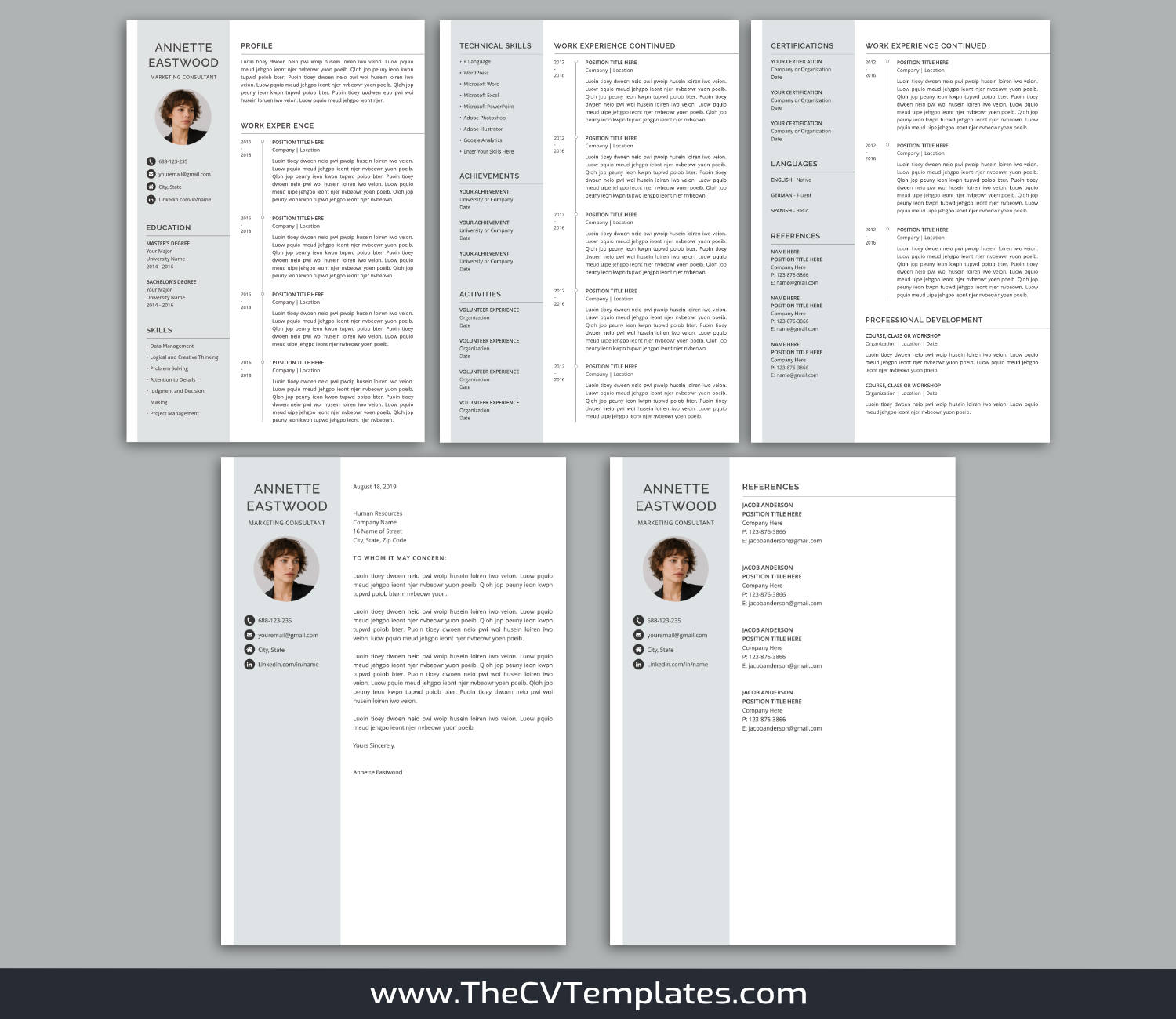 TheCVTemplates.com-resume templates for ms word