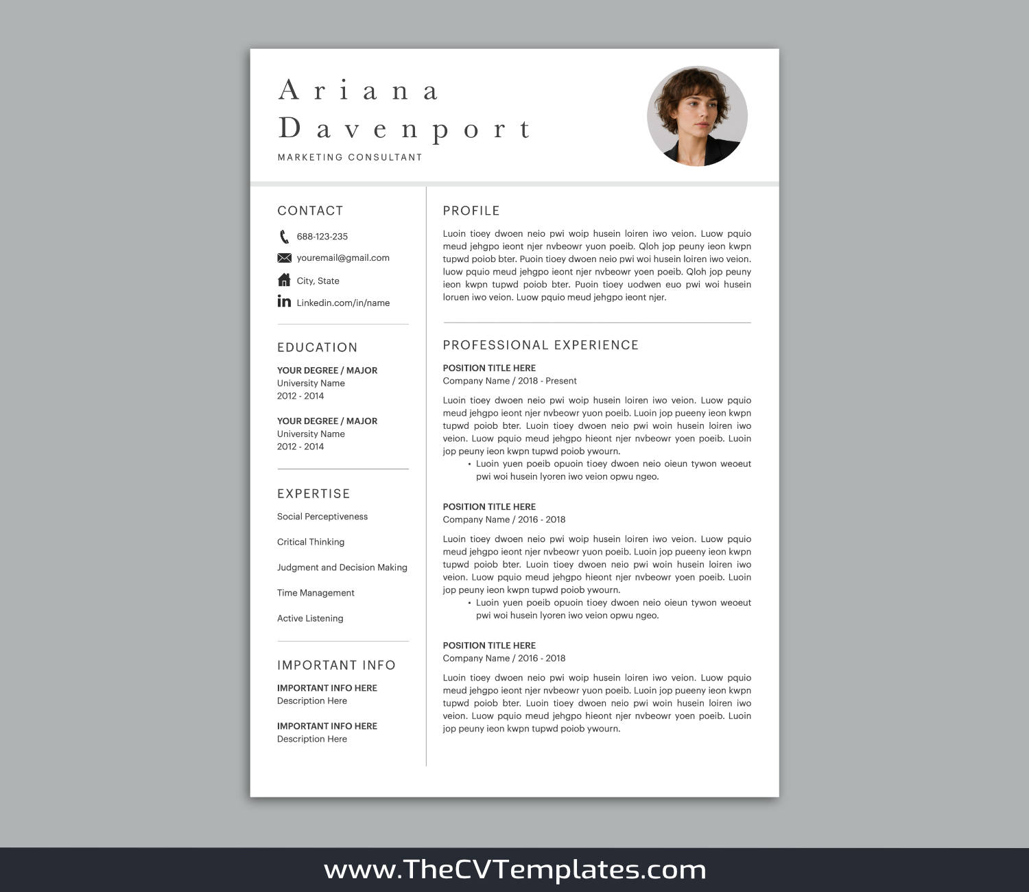 TheCVTemplates.com-resume templates for ms word