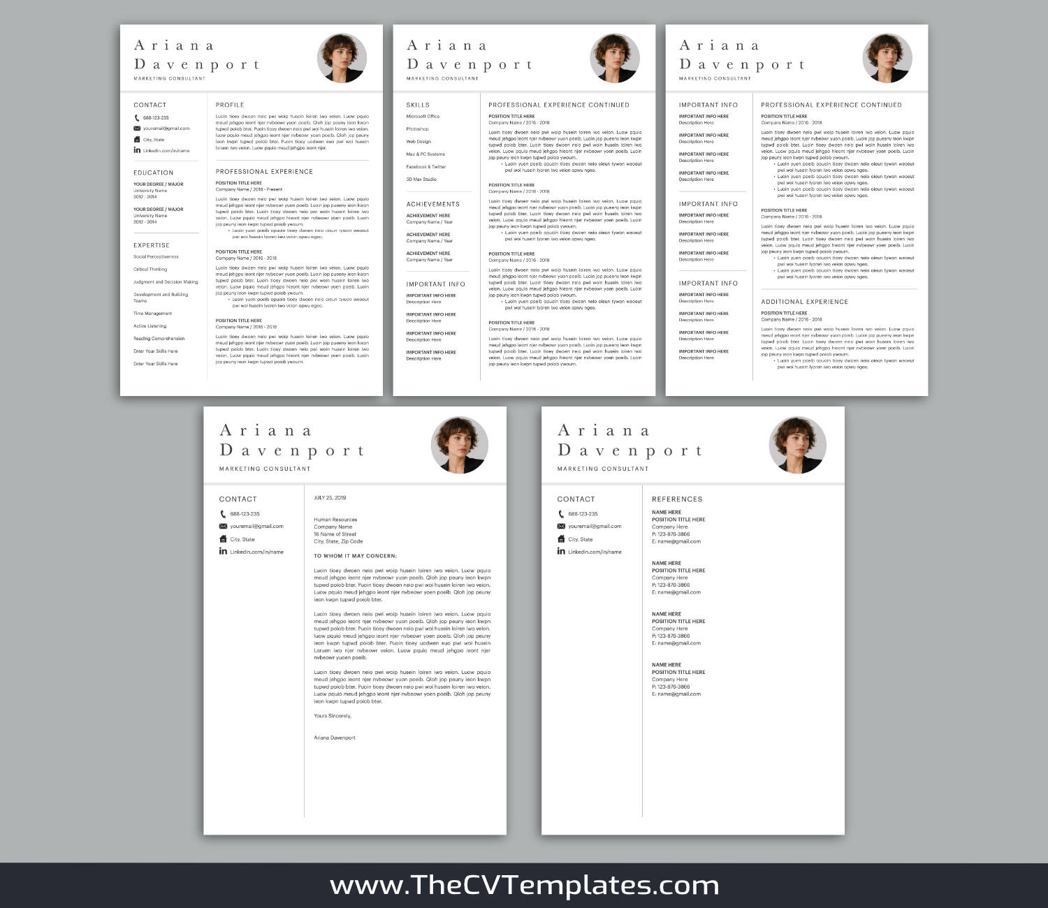TheCVTemplates.com-resume templates for ms word