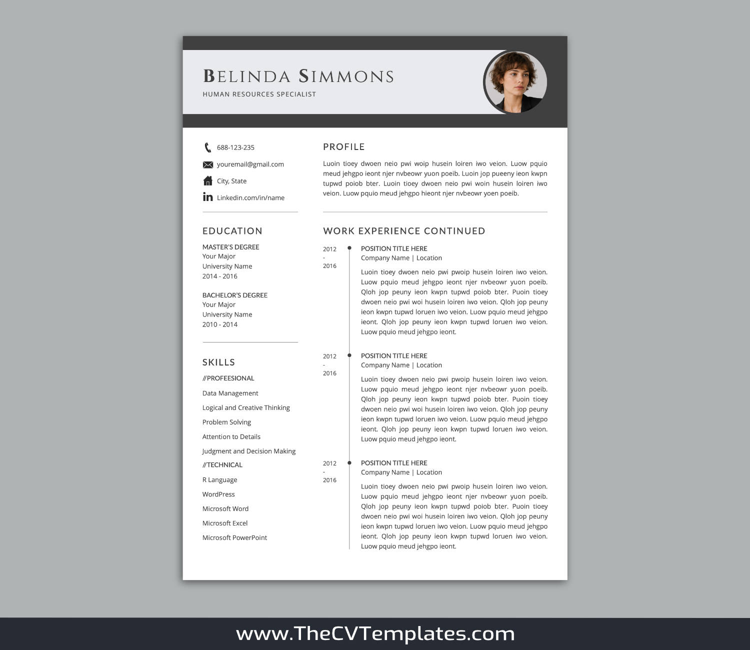 TheCVTemplates.com-resume templates for ms word