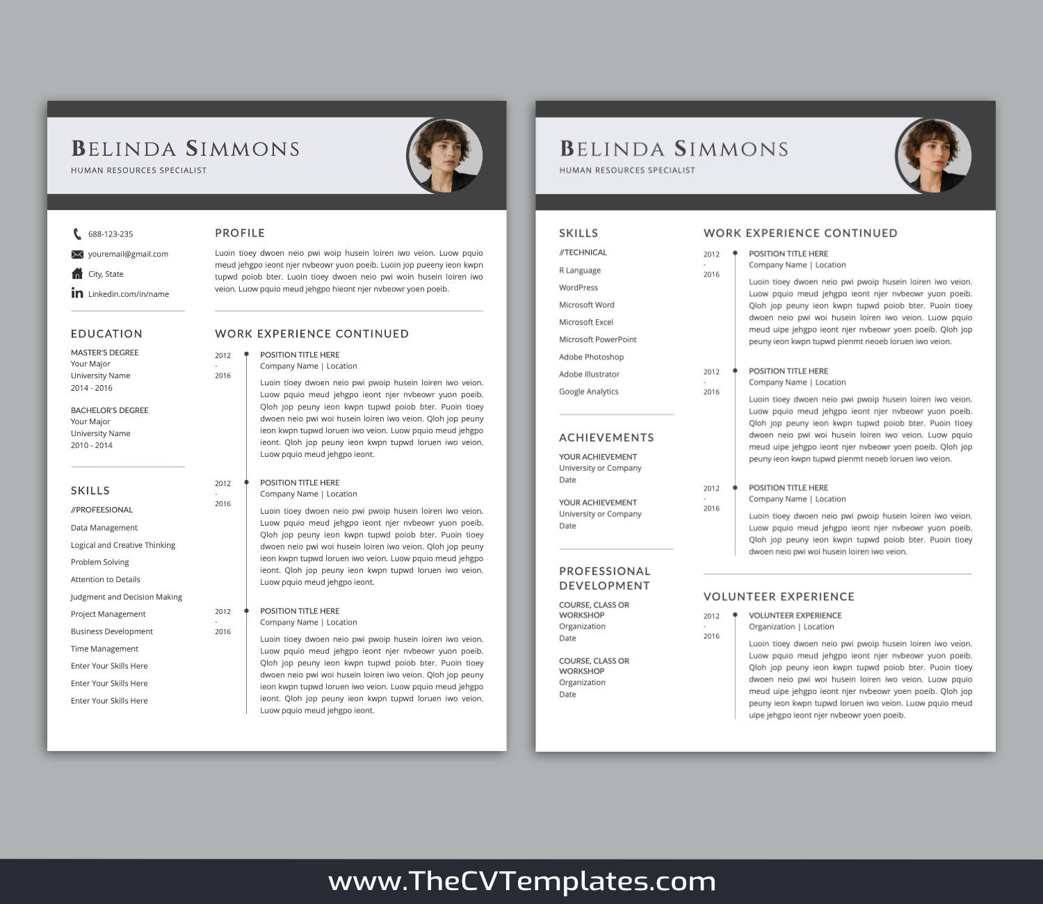 TheCVTemplates.com-resume templates for ms word