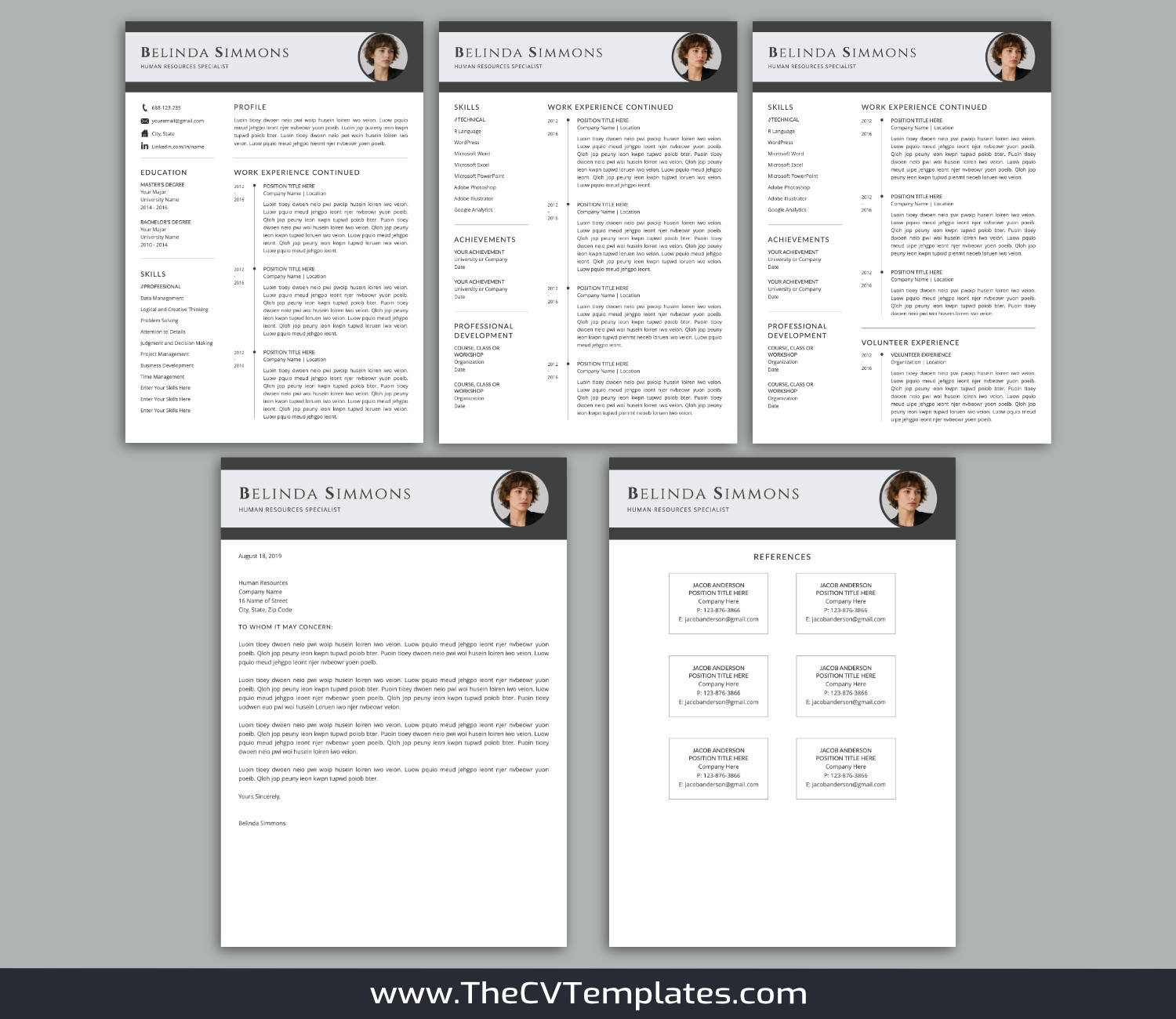 TheCVTemplates.com-resume templates for ms word
