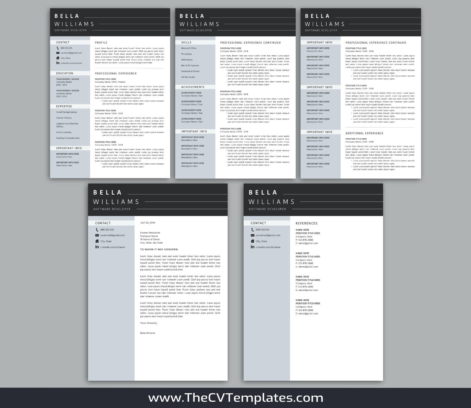TheCVTemplates.com-resume templates for ms word