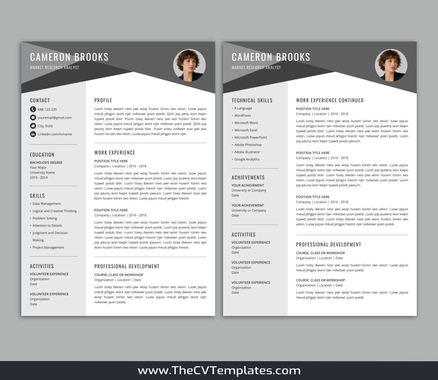 TheCVTemplates.com-resume templates for ms word