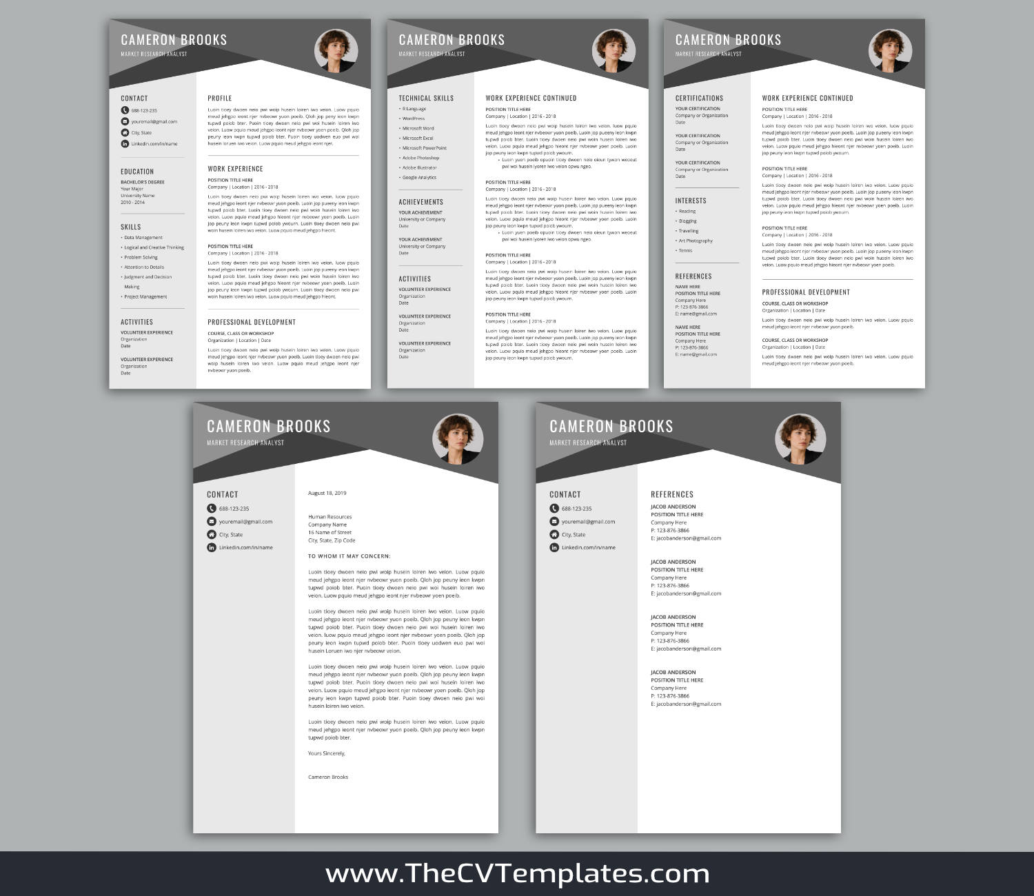 TheCVTemplates.com-resume templates for ms word