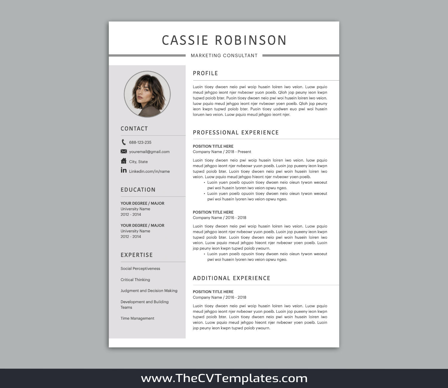 TheCVTemplates.com-resume templates for ms word