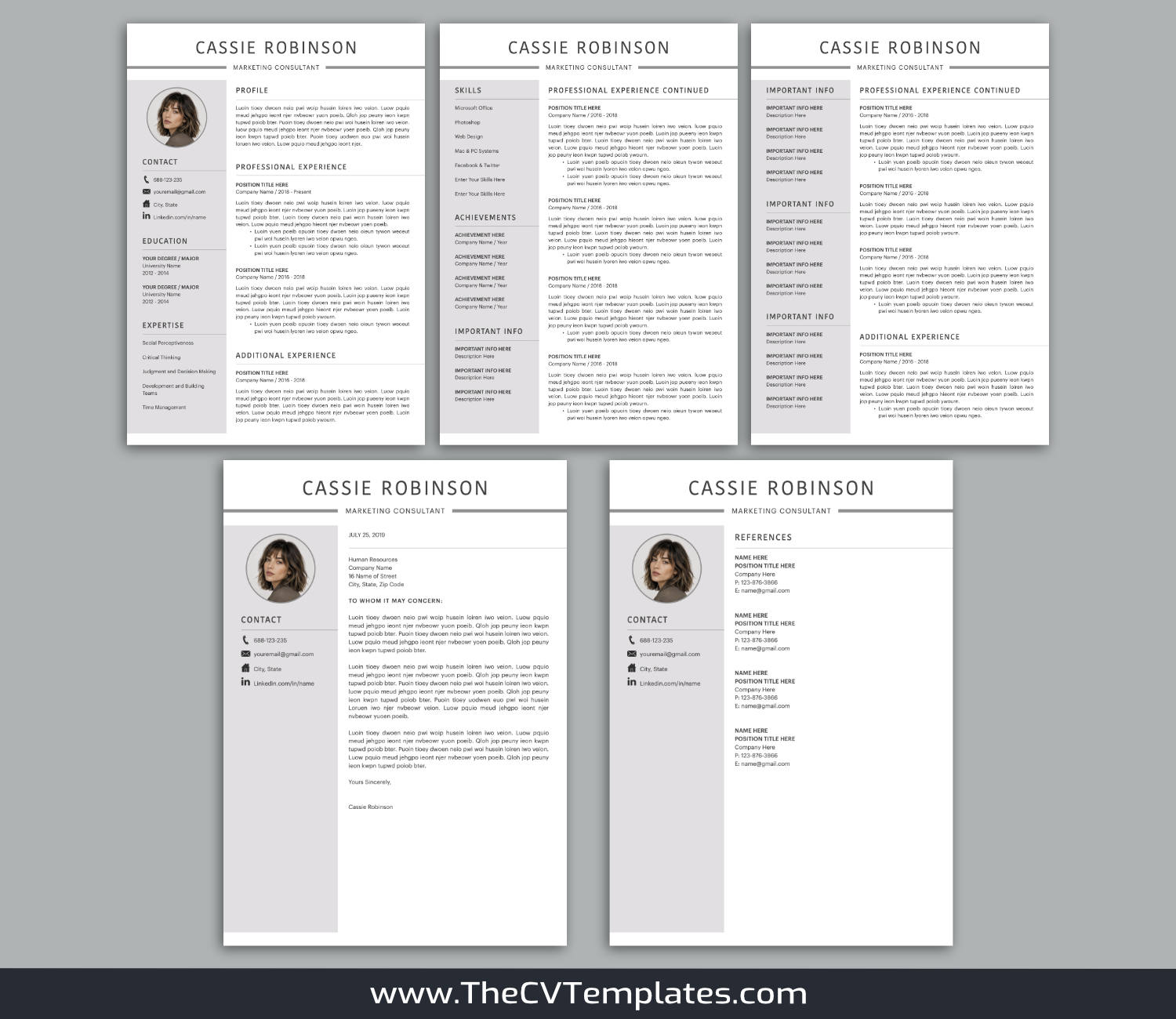 TheCVTemplates.com-resume templates for ms word