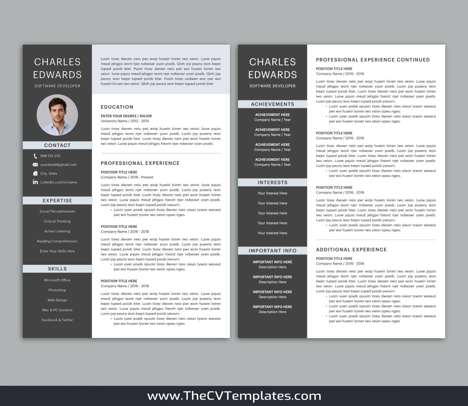 TheCVTemplates.com-resume templates for ms word