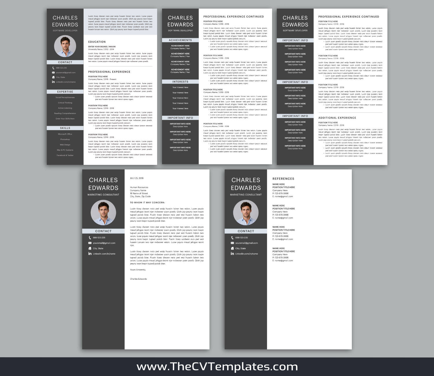 TheCVTemplates.com-resume templates for ms word
