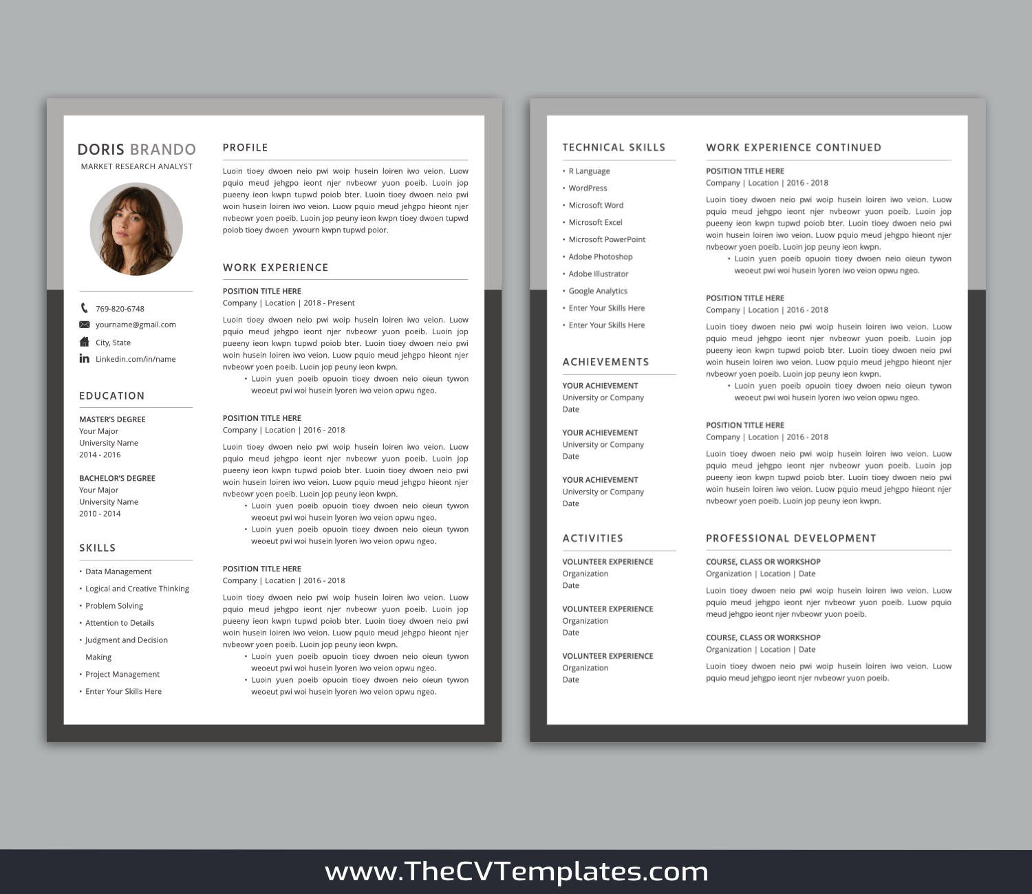 TheCVTemplates.com-resume templates for ms word