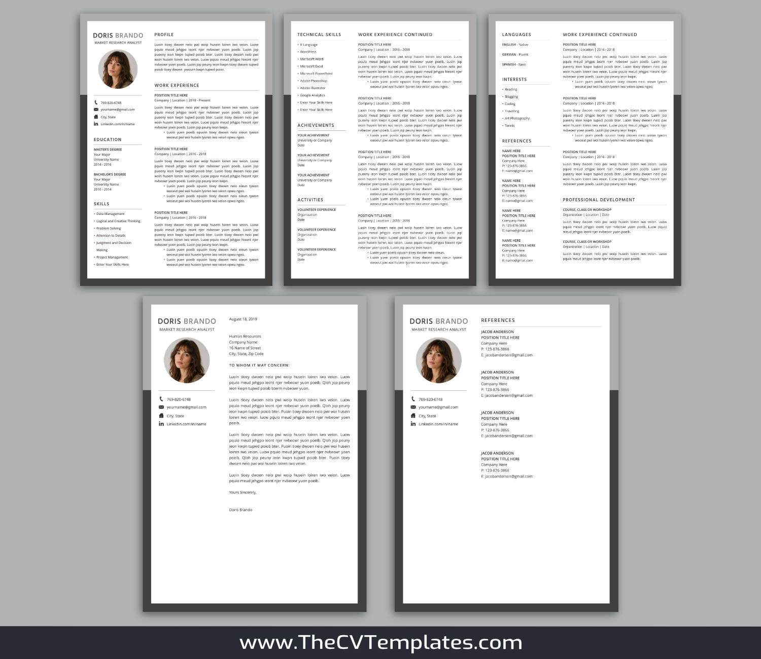 TheCVTemplates.com-resume templates for ms word