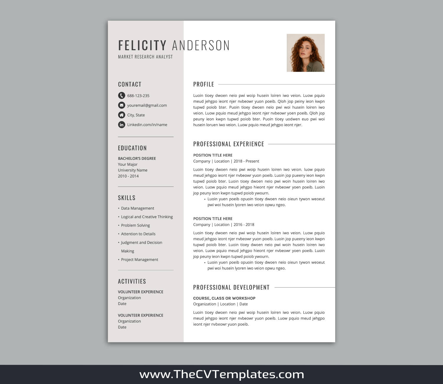 TheCVTemplates.com-resume templates for ms word