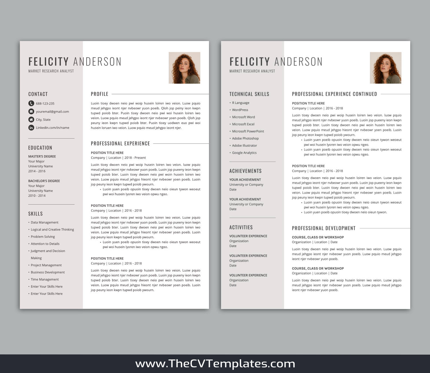 TheCVTemplates.com-resume templates for ms word