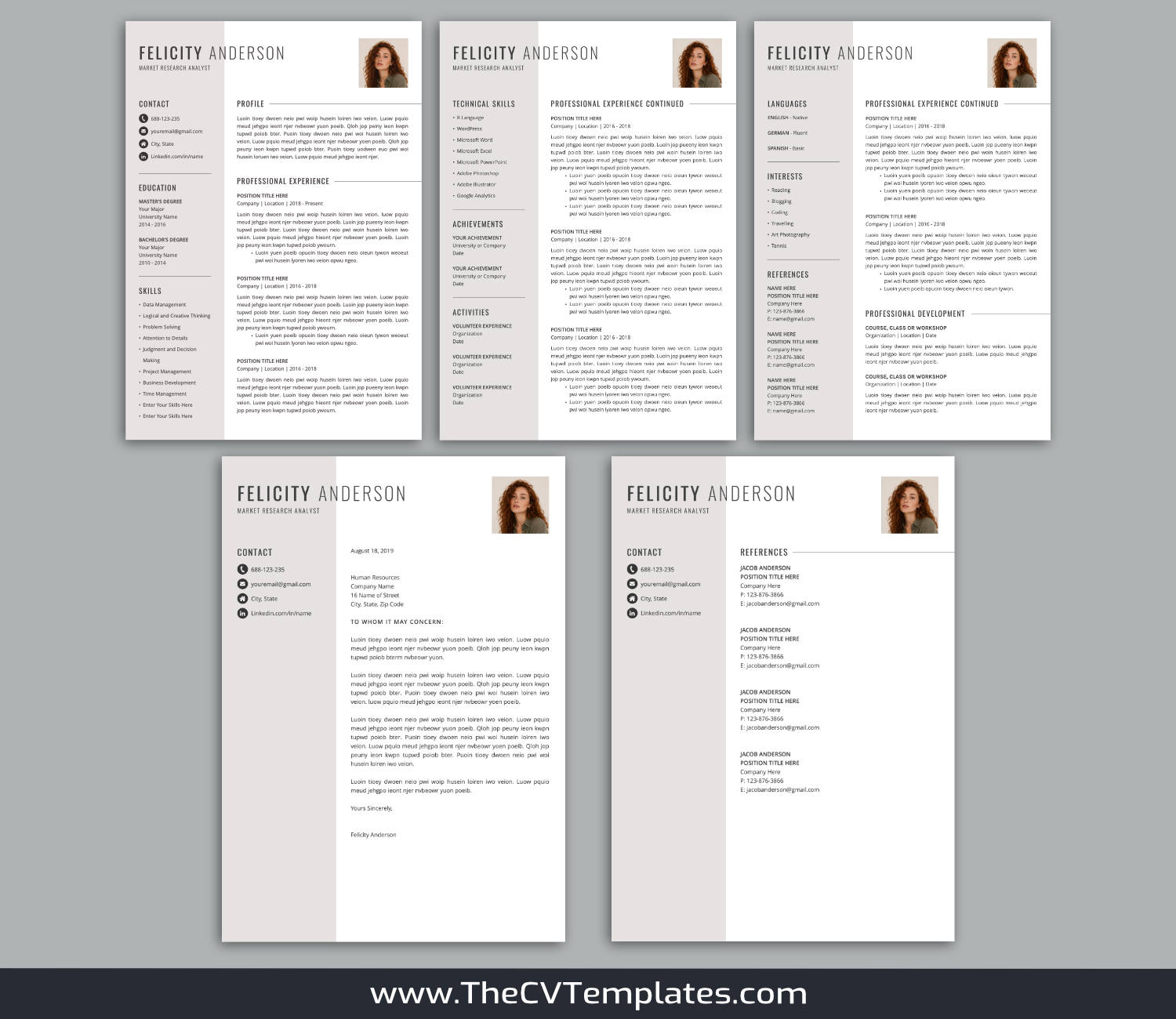 TheCVTemplates.com-resume templates for ms word
