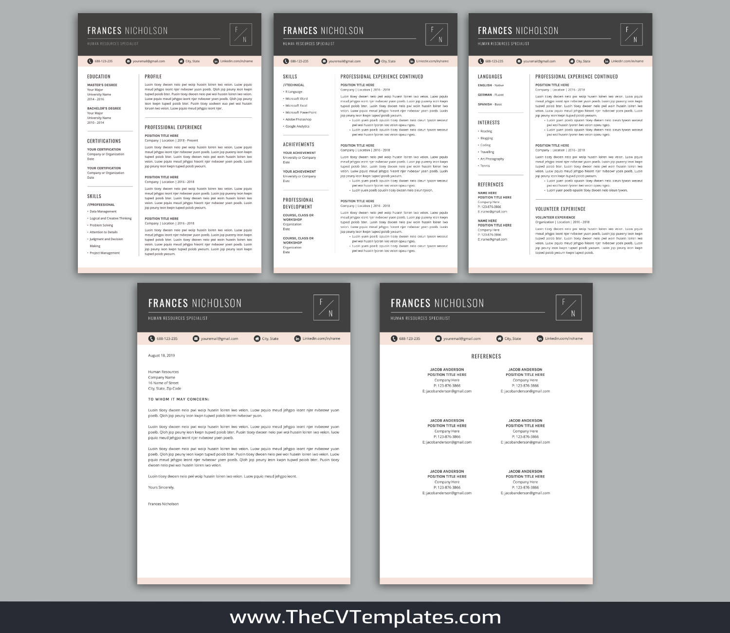 TheCVTemplates.com-resume templates for ms word