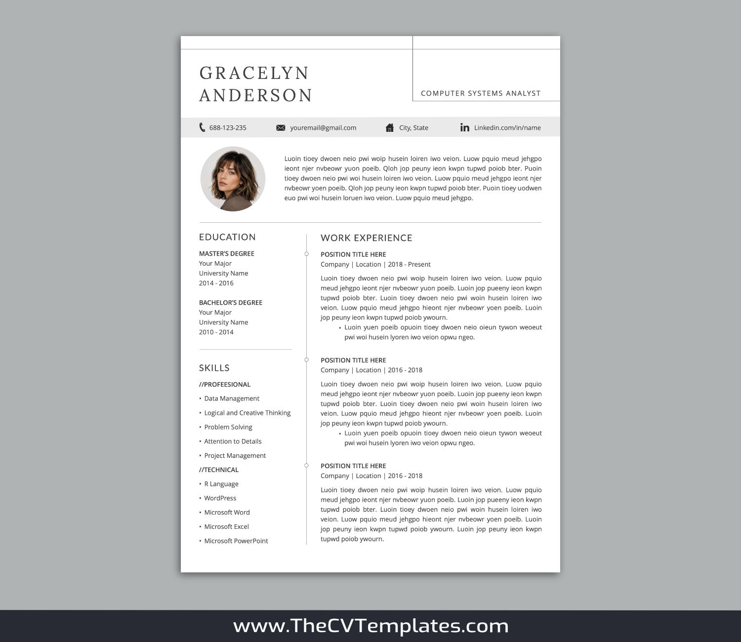 TheCVTemplates.com-resume templates for ms word