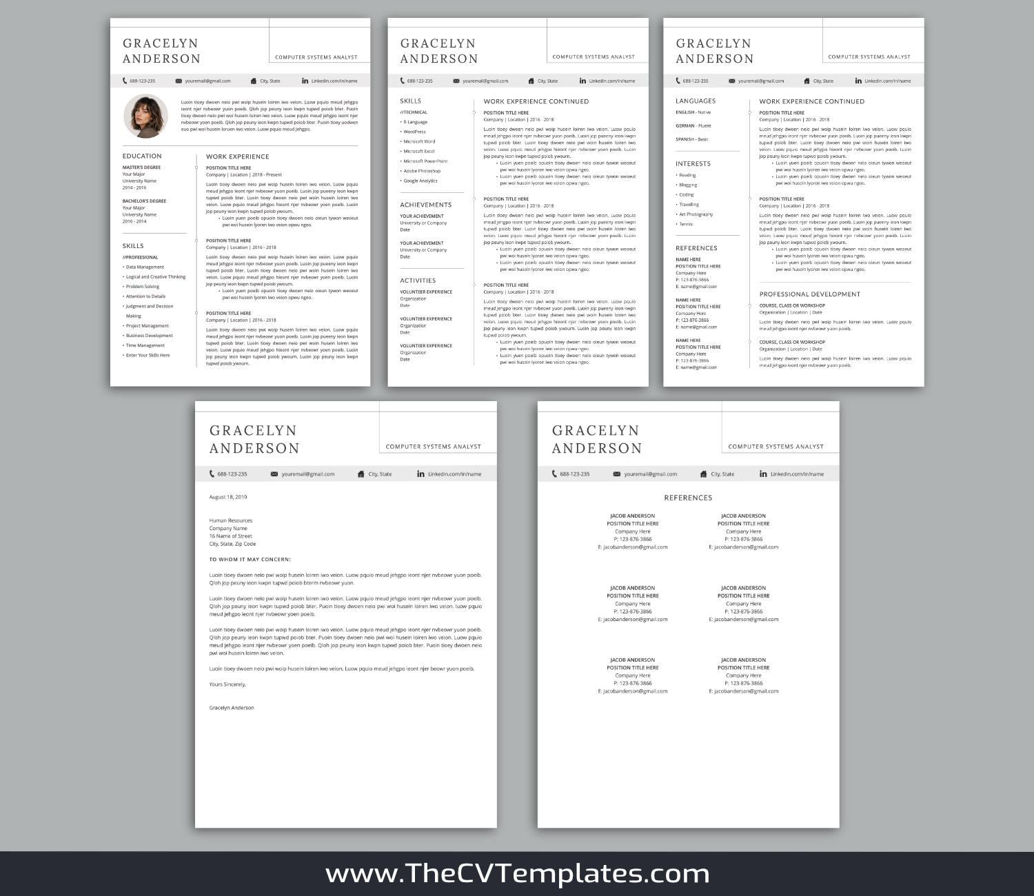 TheCVTemplates.com-resume templates for ms word