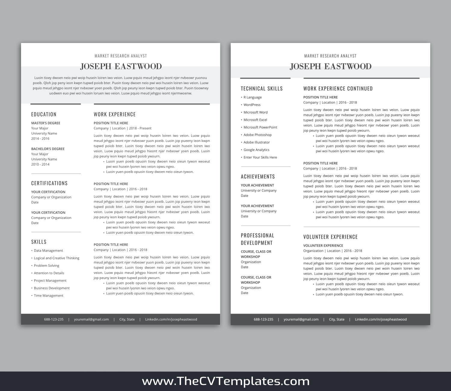 TheCVTemplates.com-resume templates for ms word
