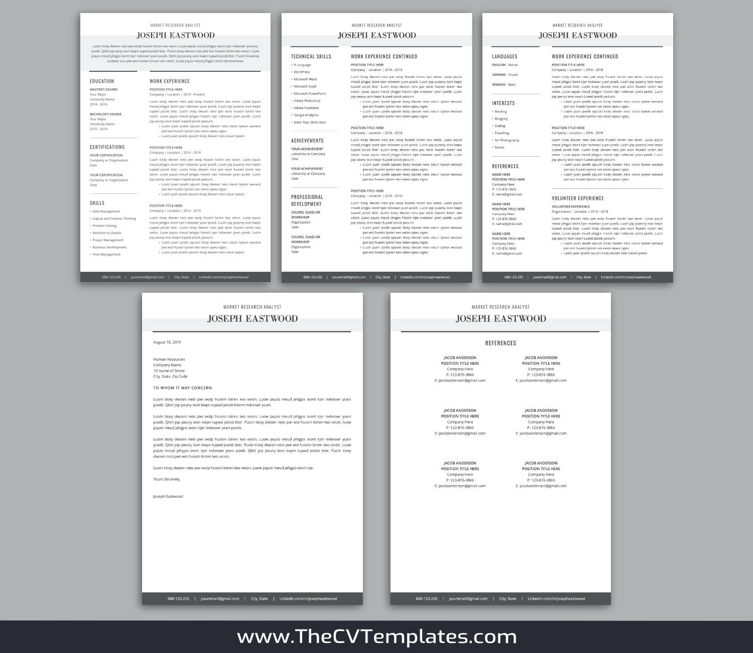 TheCVTemplates.com-resume templates for ms word