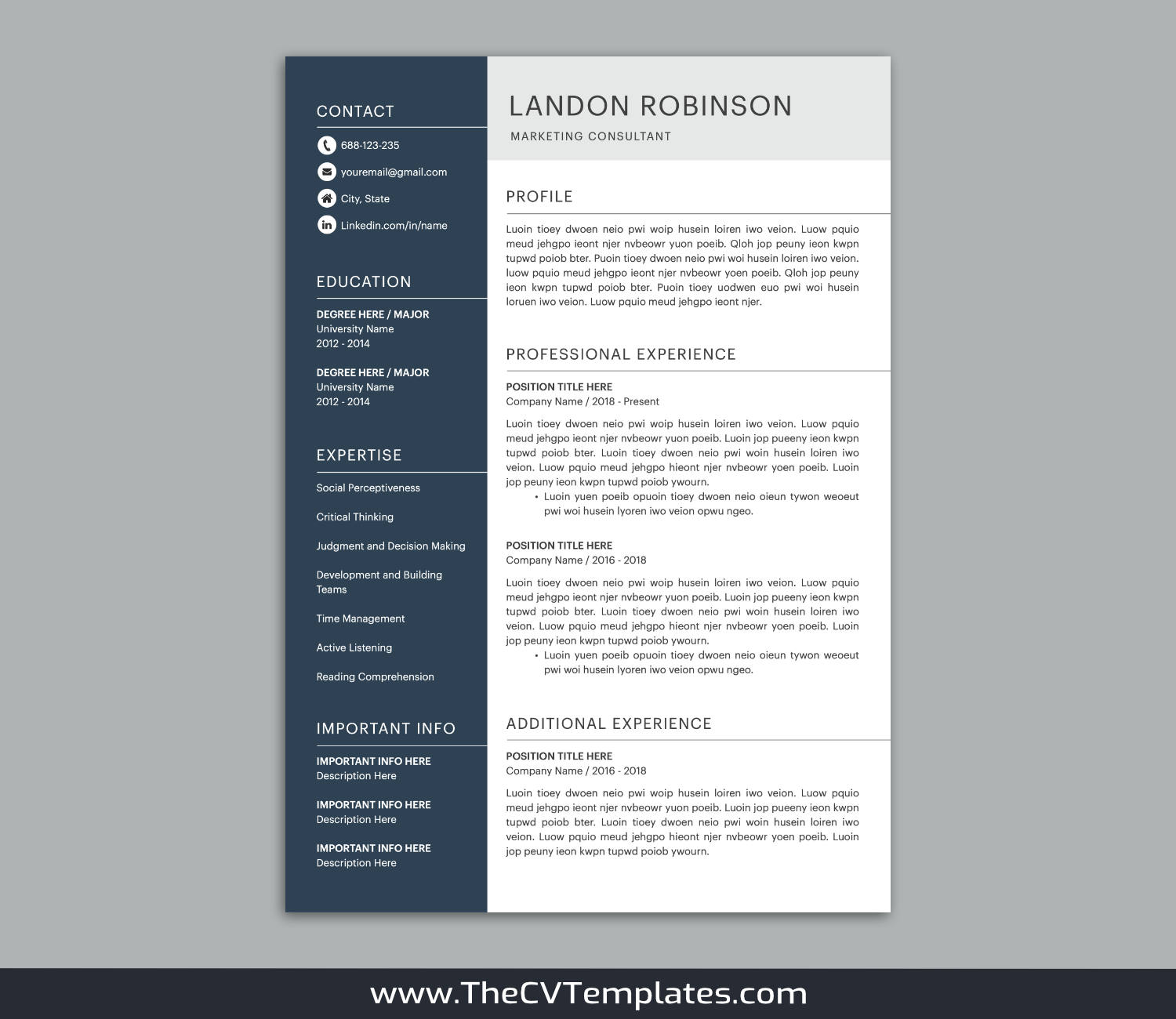 TheCVTemplates.com-resume templates for ms word