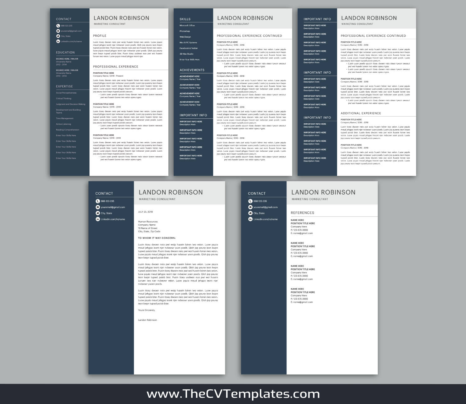 TheCVTemplates.com-resume templates for ms word