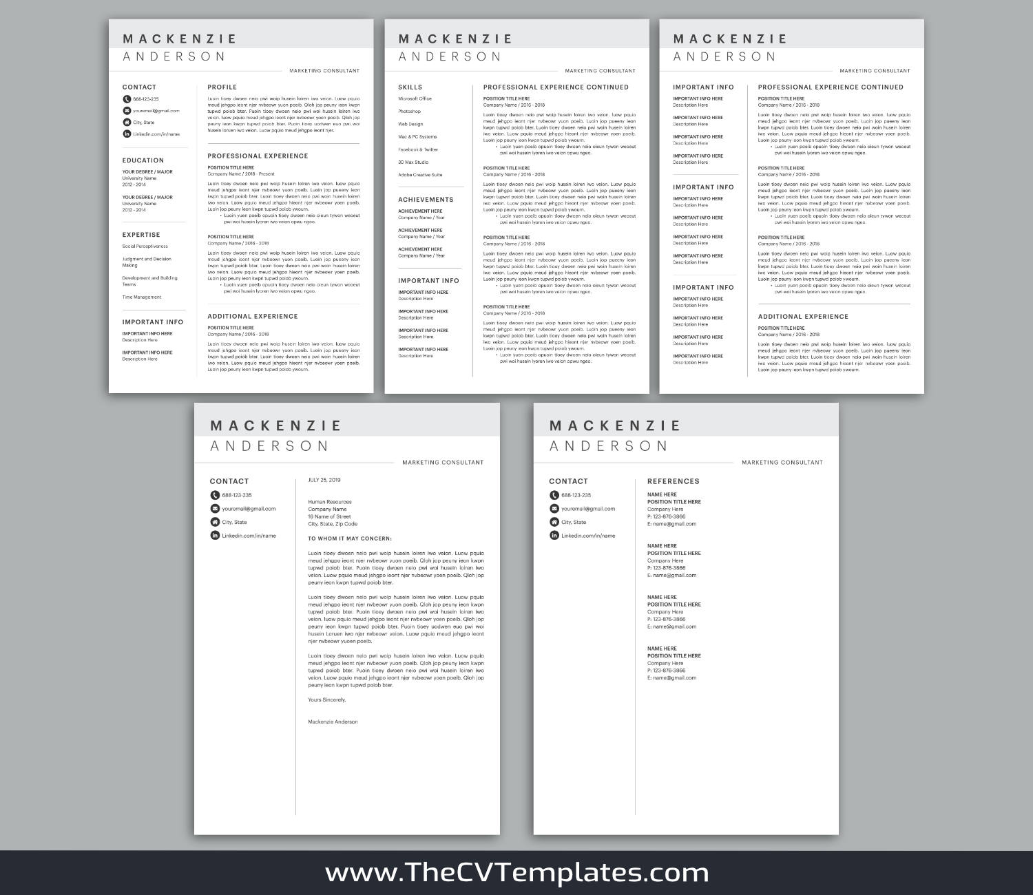 TheCVTemplates.com-resume templates for ms word
