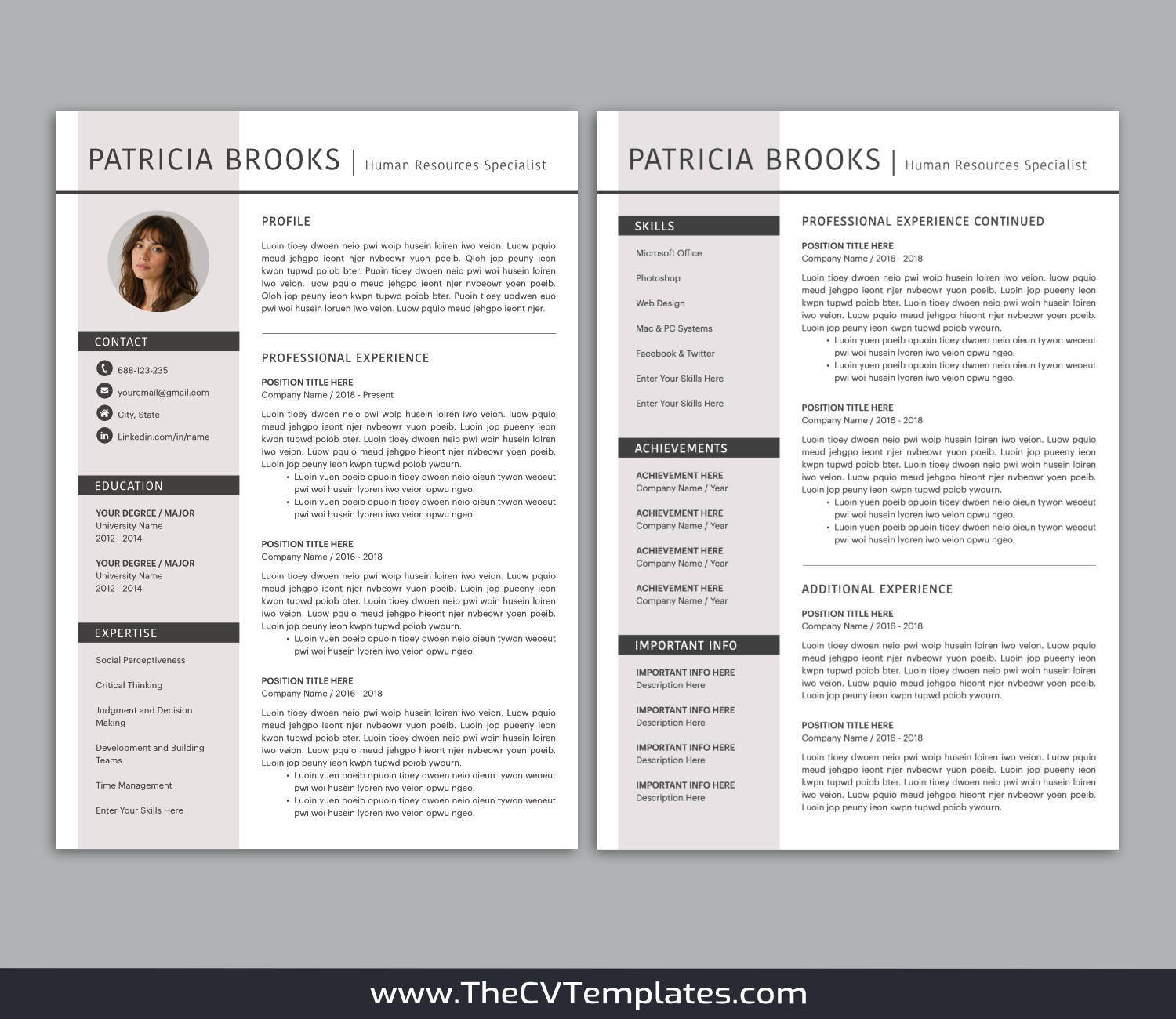 TheCVTemplates.com-resume templates for ms word