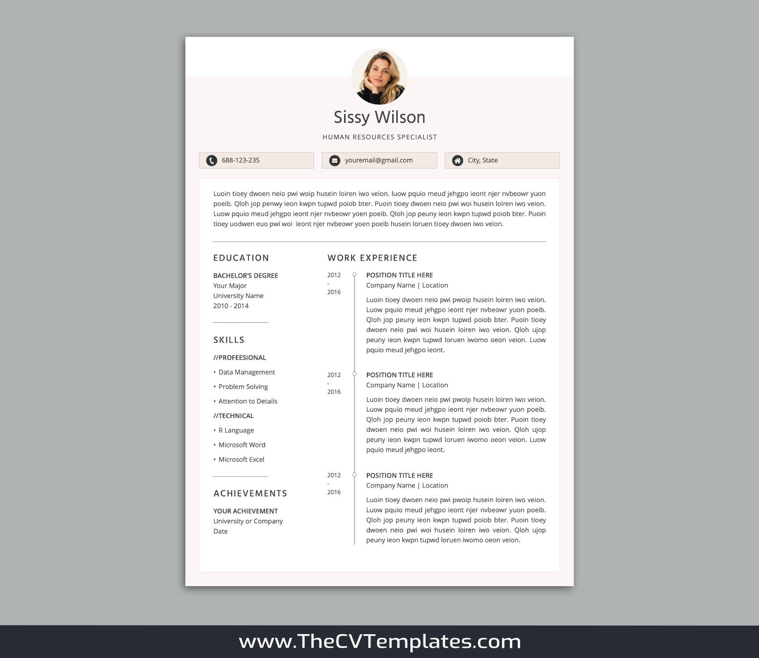 TheCVTemplates.com-resume templates for ms word