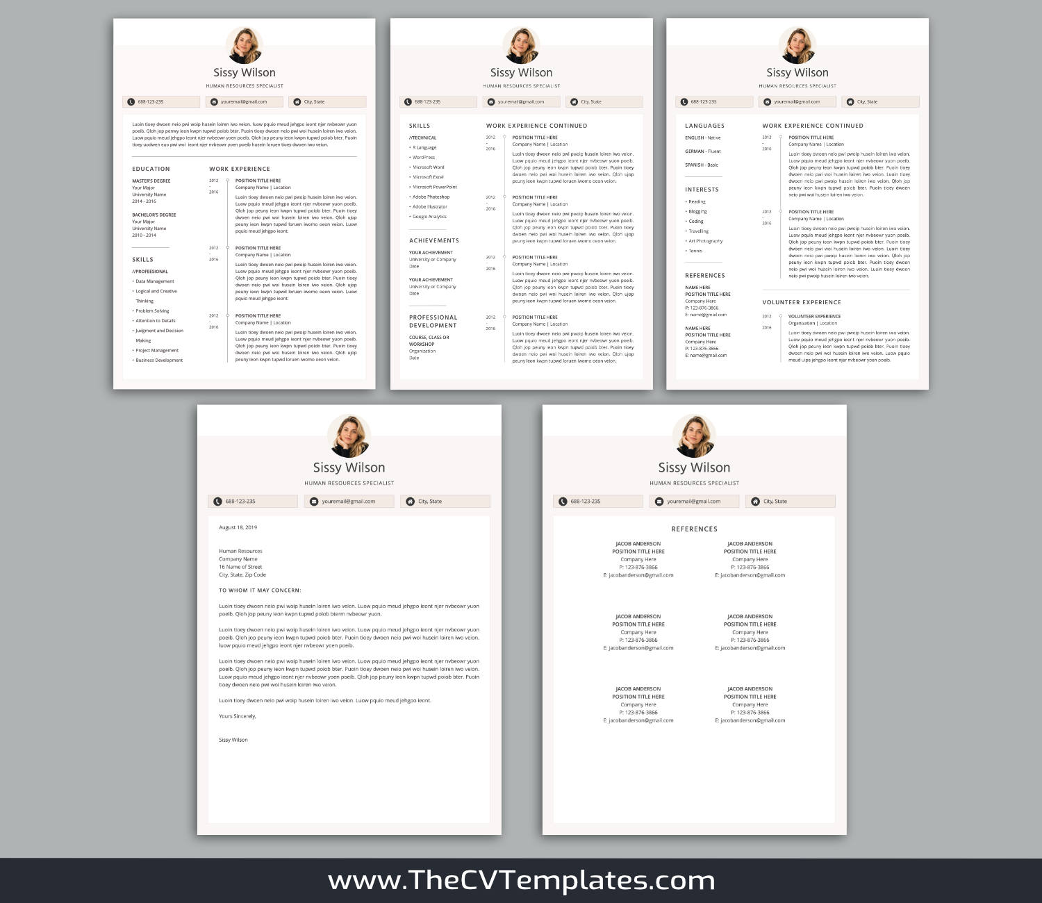 TheCVTemplates.com-resume templates for ms word
