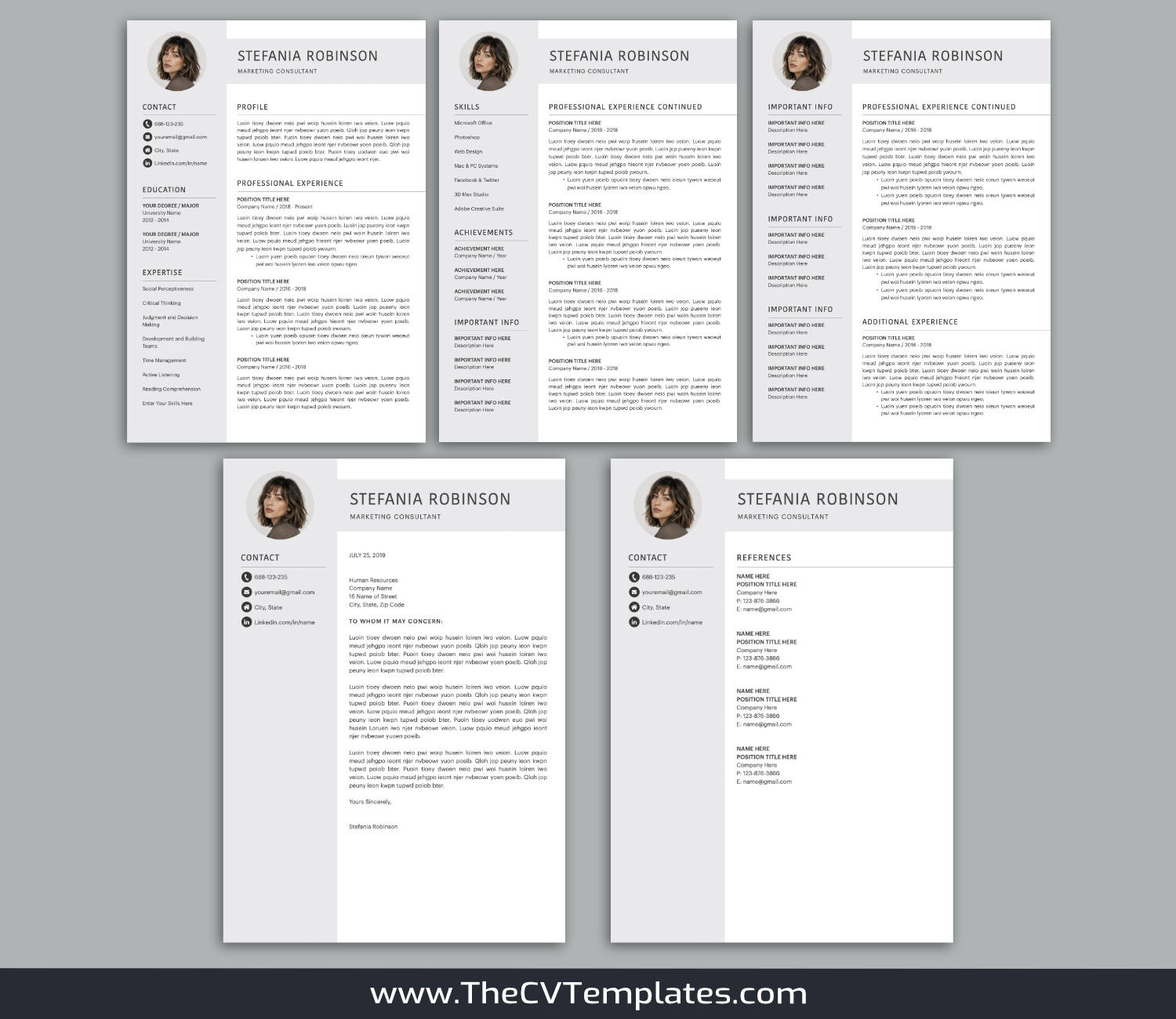 TheCVTemplates.com-resume templates for ms word