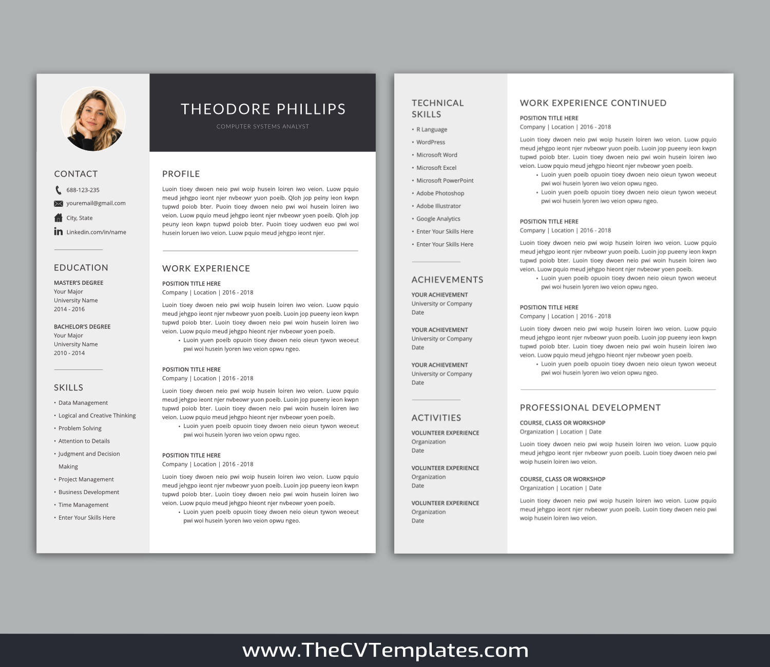 TheCVTemplates.com-resume templates for ms word