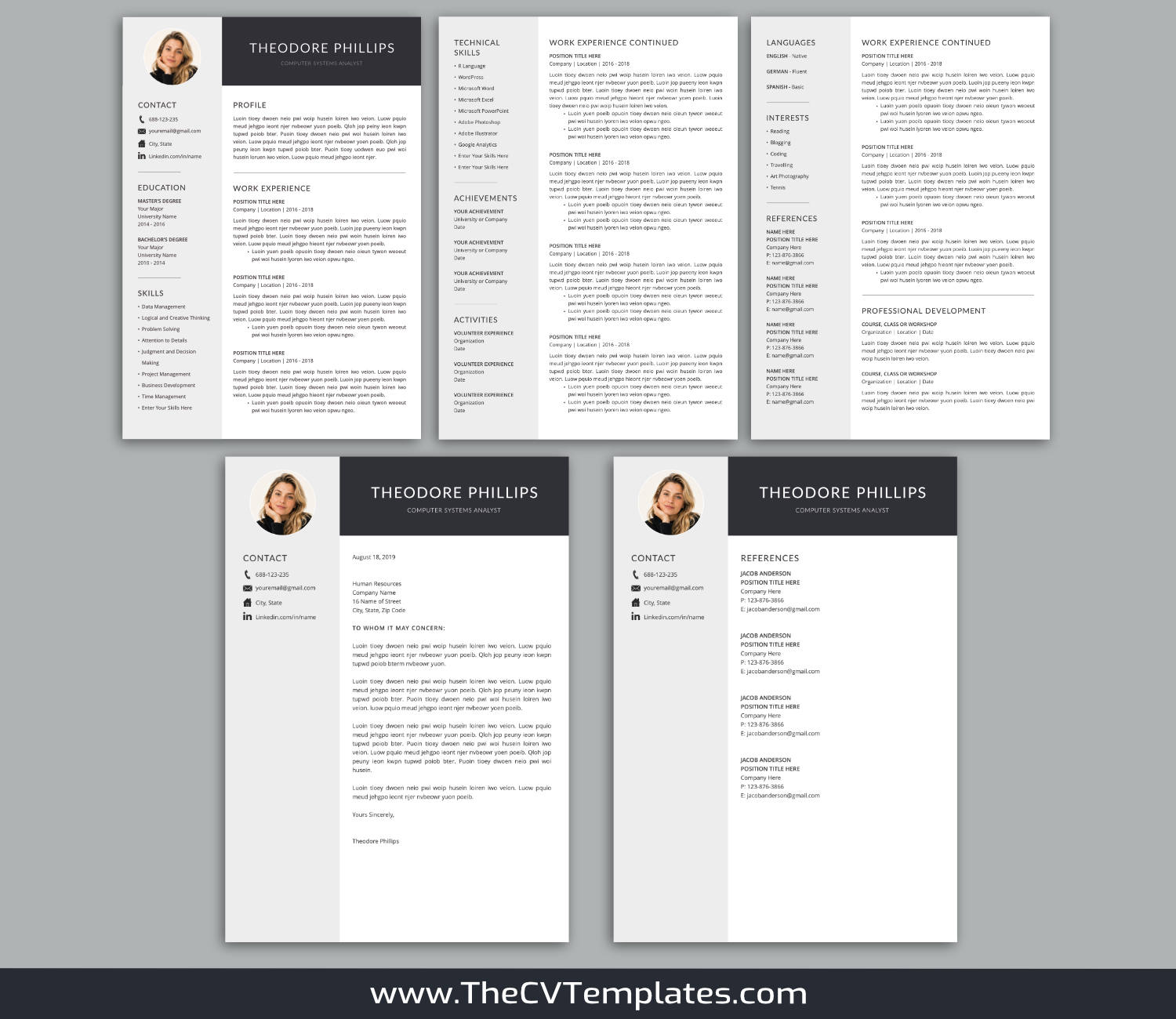 TheCVTemplates.com-resume templates for ms word