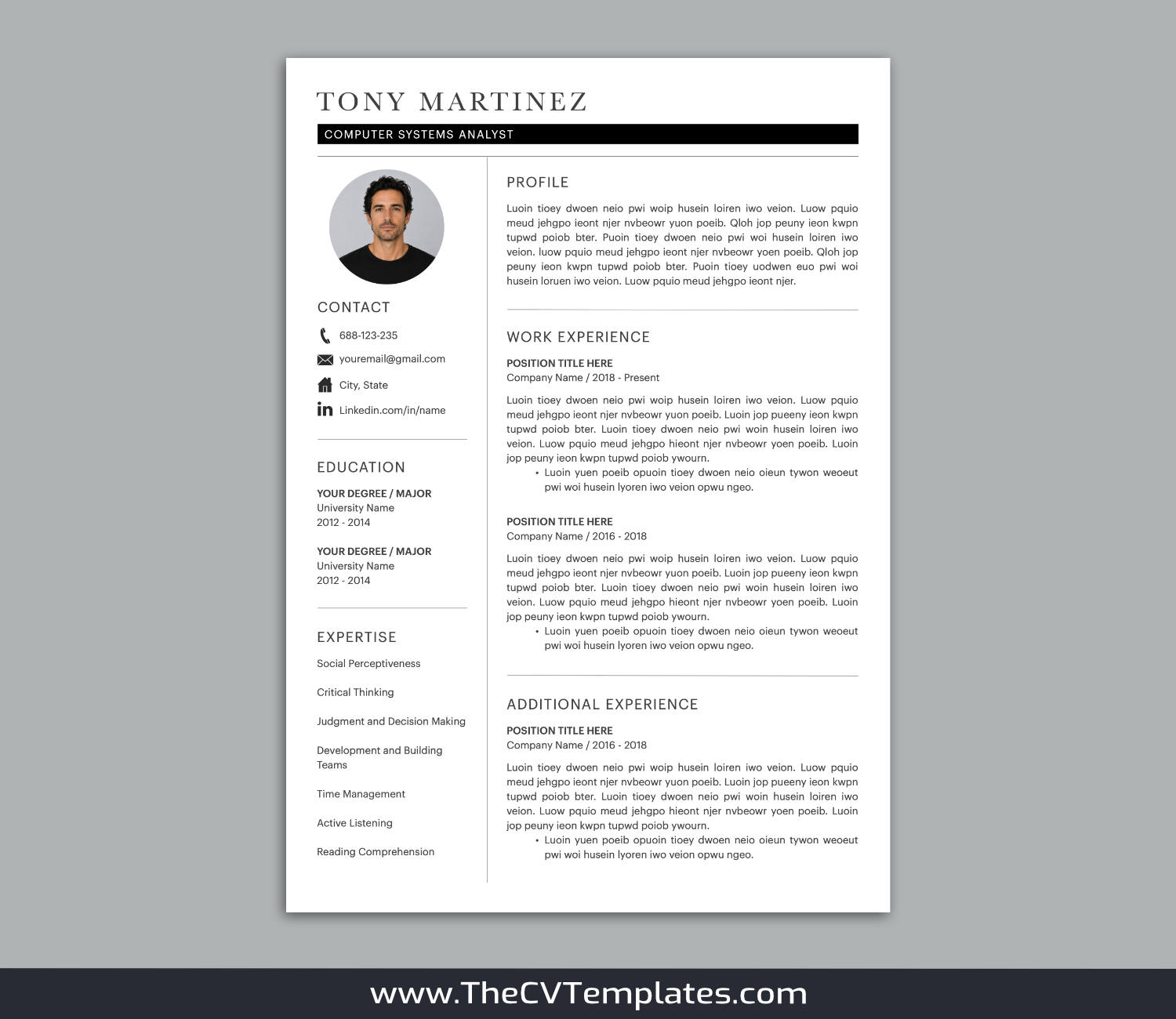 TheCVTemplates.com-resume templates for ms word