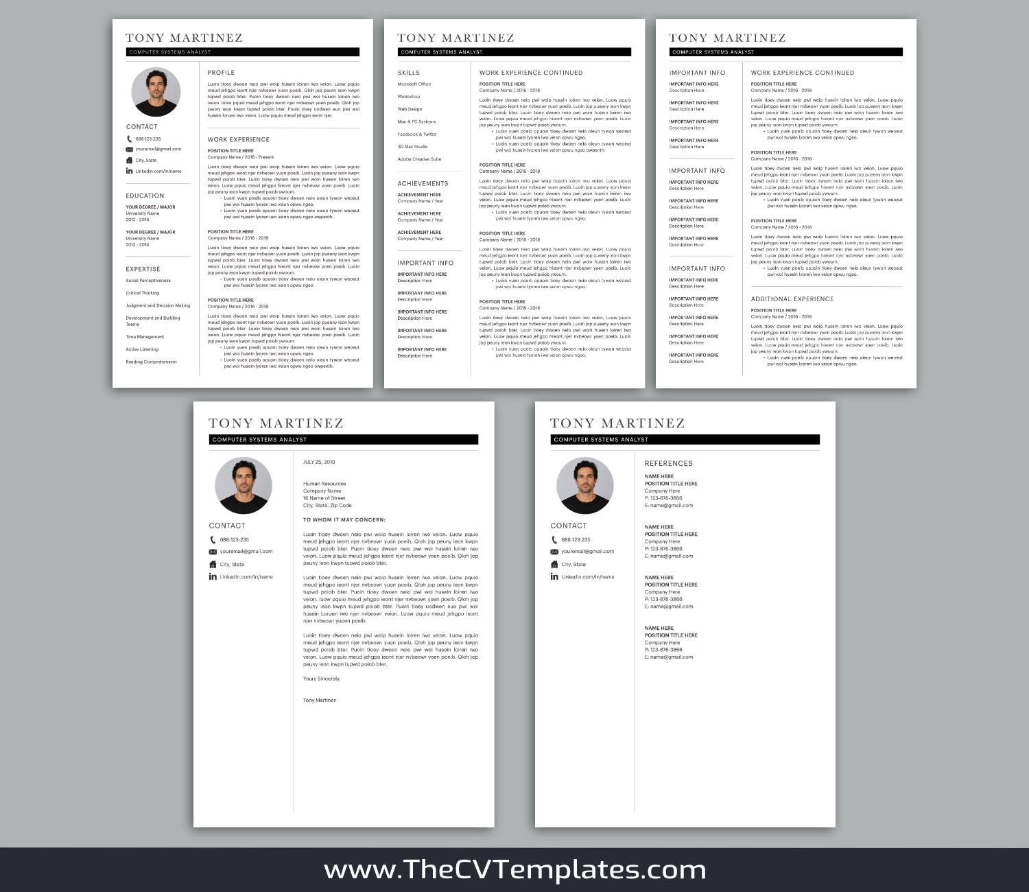 TheCVTemplates.com-resume templates for ms word