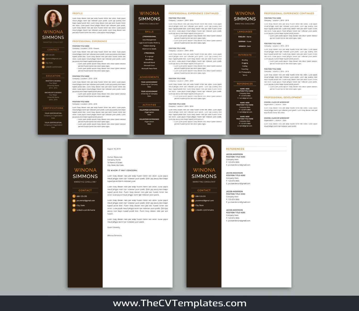 TheCVTemplates.com-resume templates for ms word