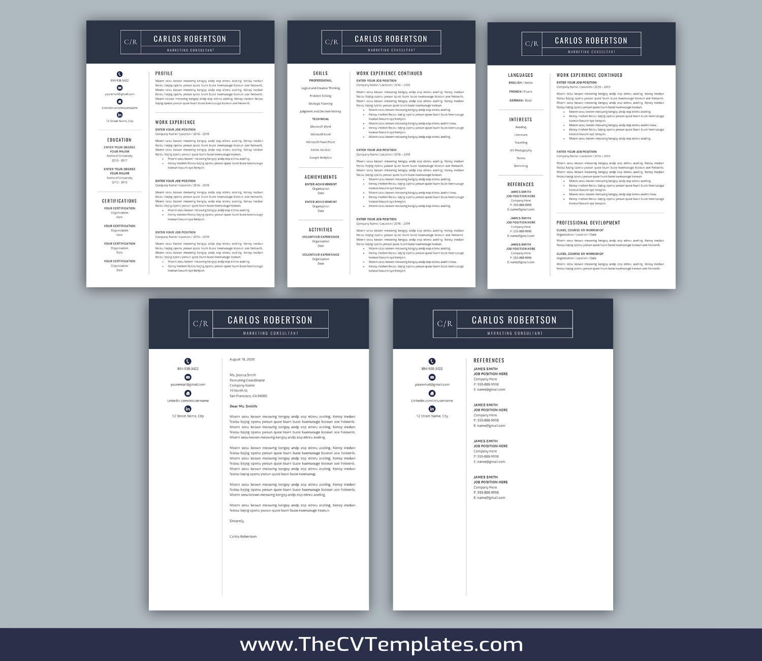 TheCVTemplates.com-resume templates for ms word