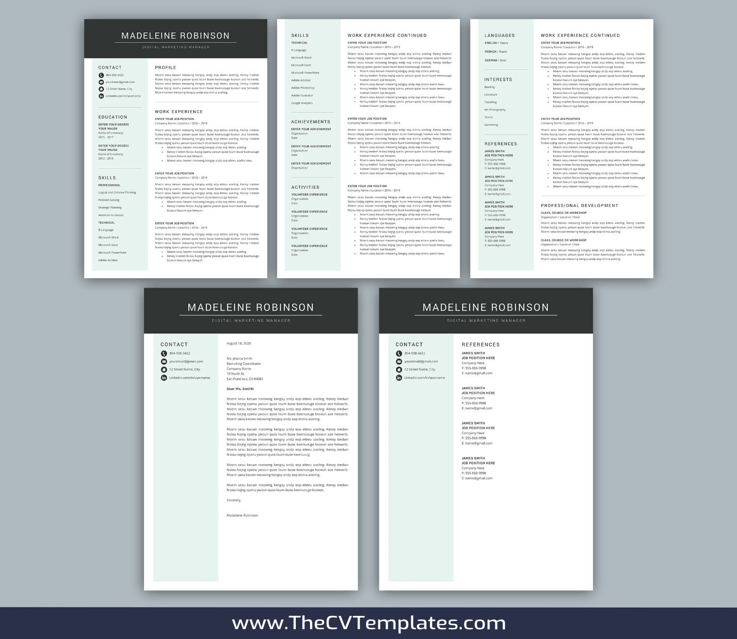 TheCVTemplates.com-resume templates for ms word