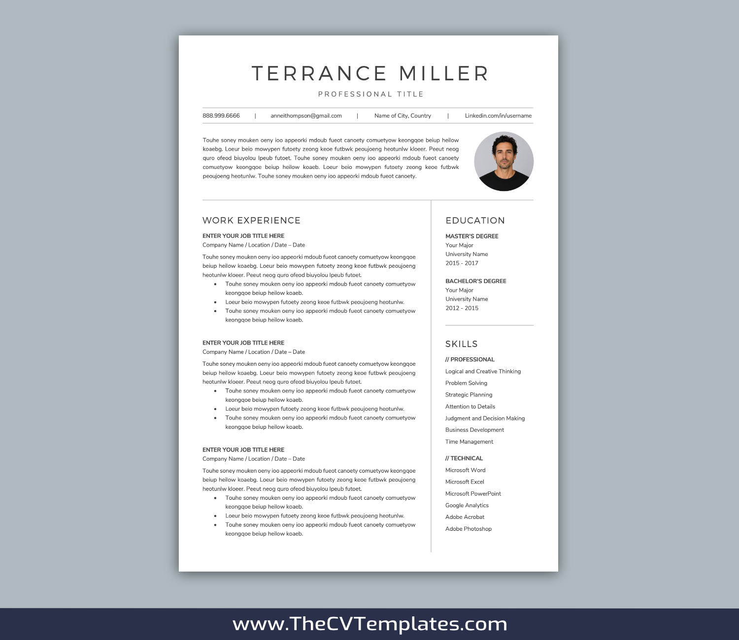 TheCVTemplates.com-resume templates for ms word